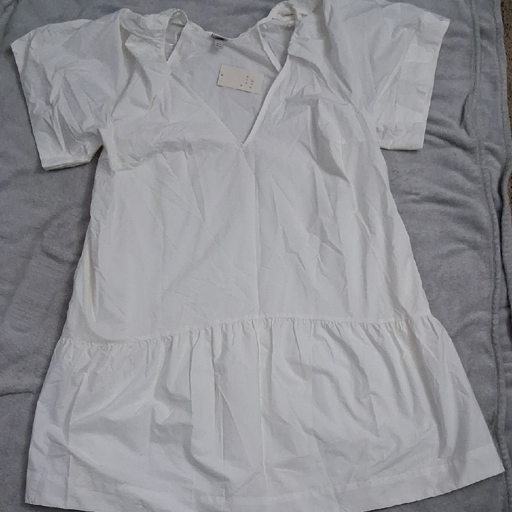 A New Day Ivory V-Neck Blouse